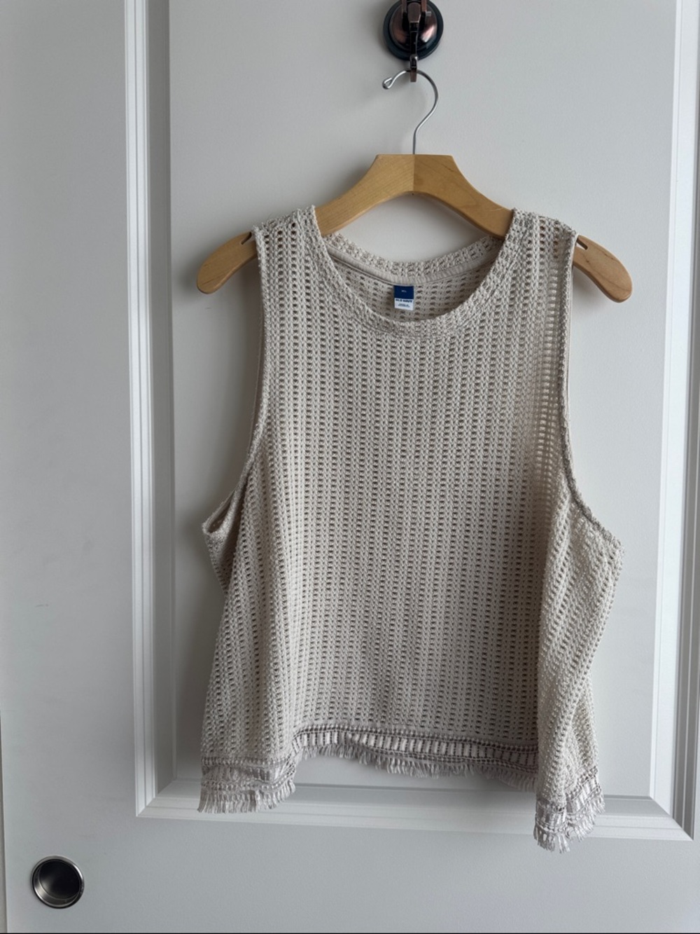 Old Navy Crochet Knit Tank Top - Cream